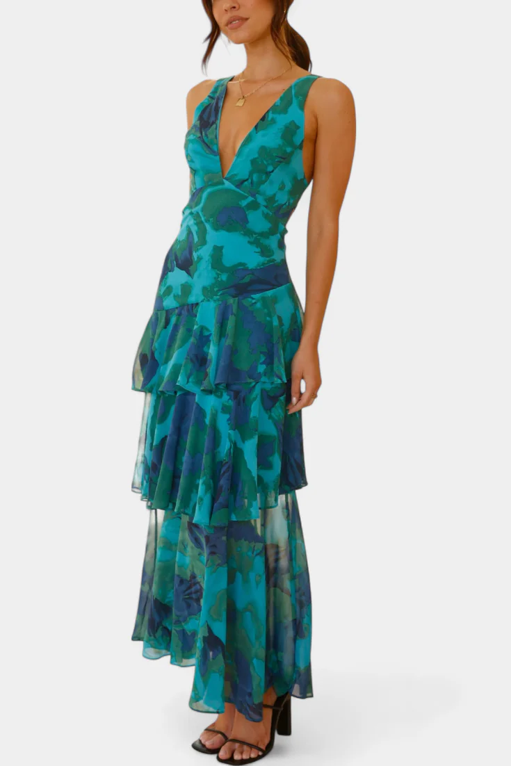 Valentina Floral Tiered Maxi Dress