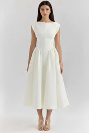 Wrenelle Corset Fit And Flare Midi Dress