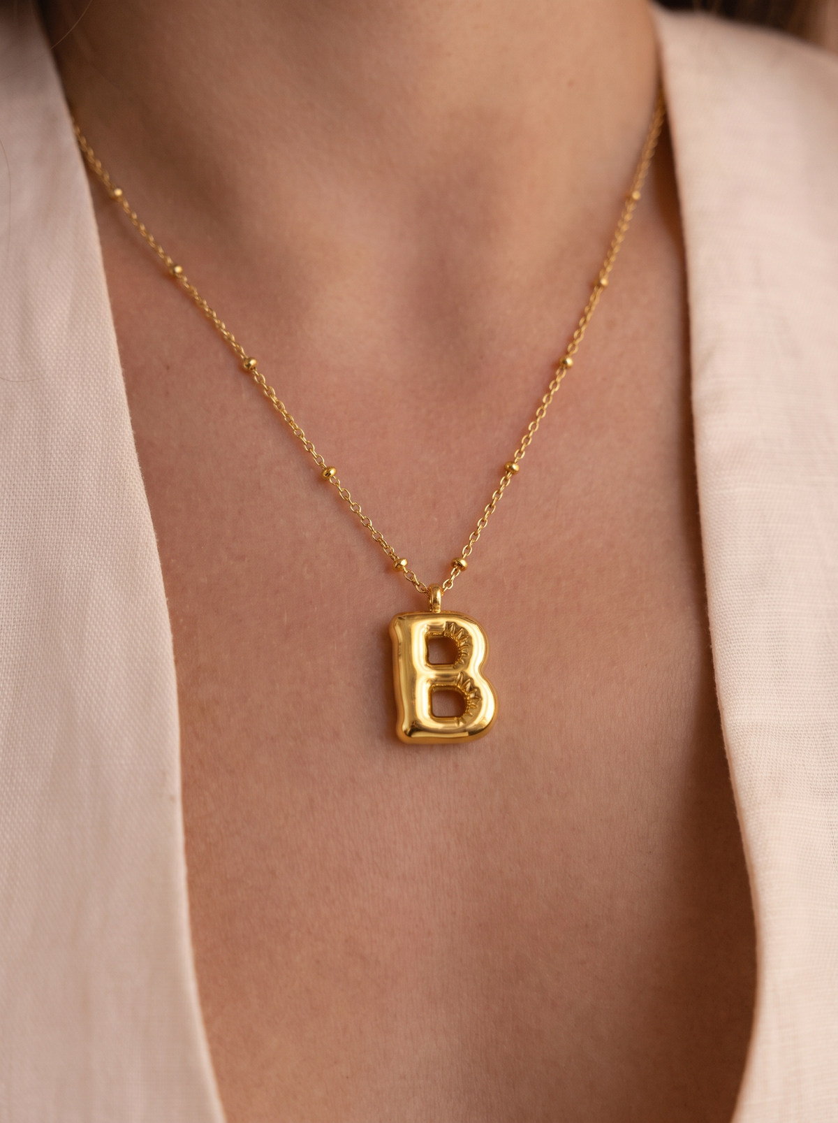 Bettina Women's Custom Initial Necklace