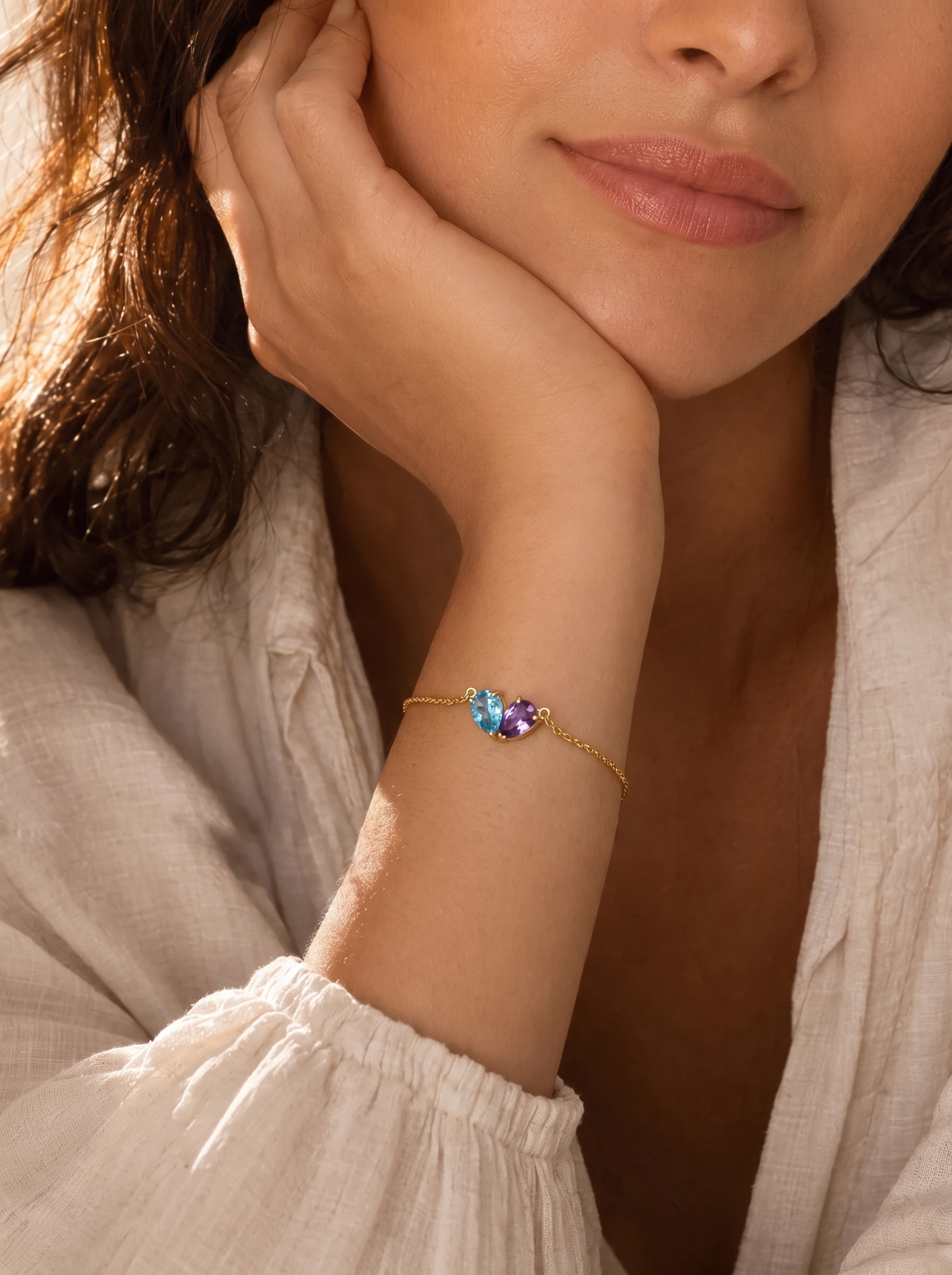 Francesca Women's Custom Birthstone Bracelet