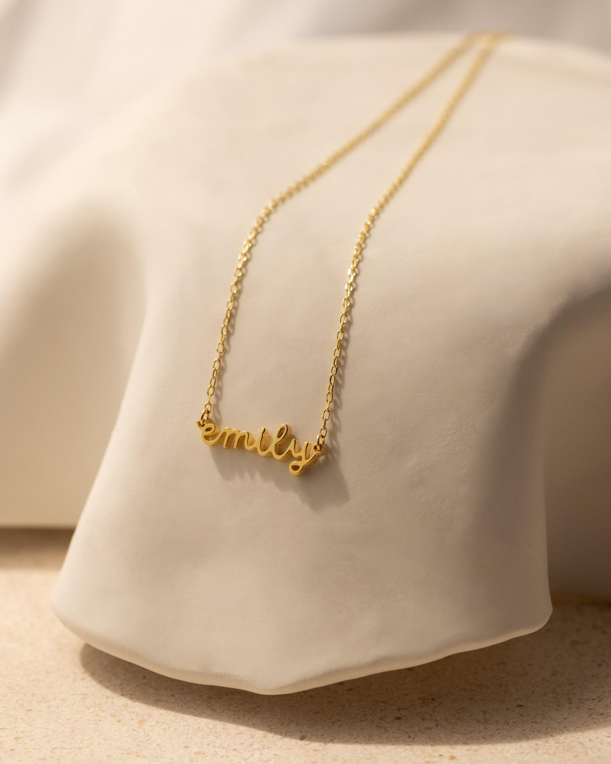 Maisie Women's Gold & Silver-Tone Personalized Name Necklace, Cursive Script Necklace