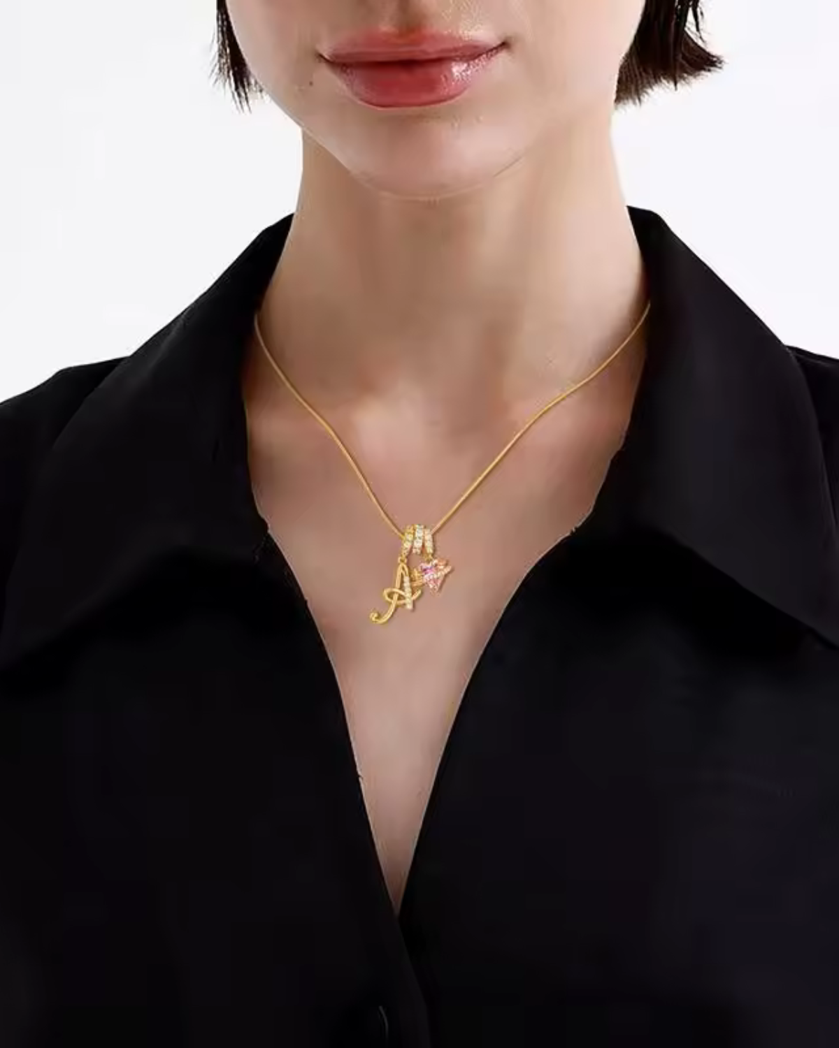 Josephine Women's Custom Gold Initial Necklace