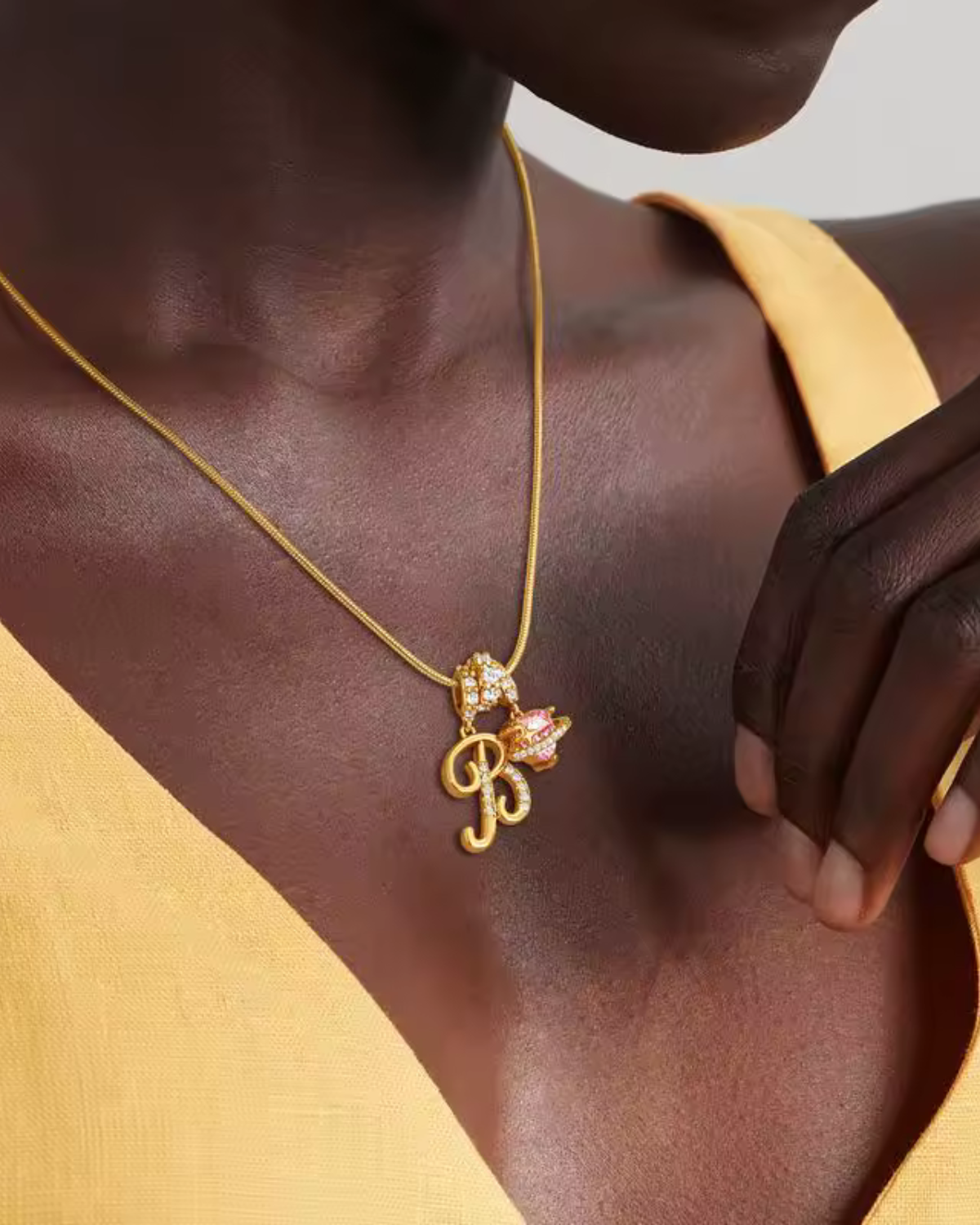Josephine Women's Custom Gold Initial Necklace