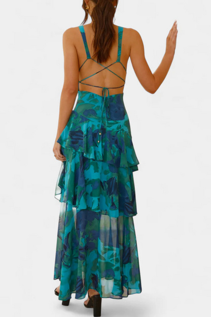 Valentina Floral Tiered Maxi Dress