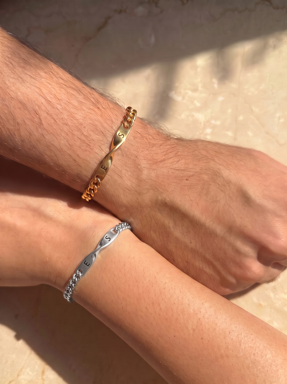 Veronique Custom Matching Couples Bracelet Set