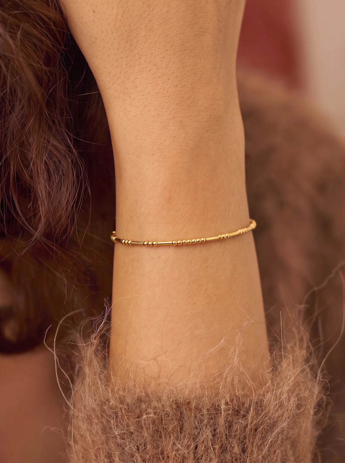 Lucille Custom Morse Code Bracelet