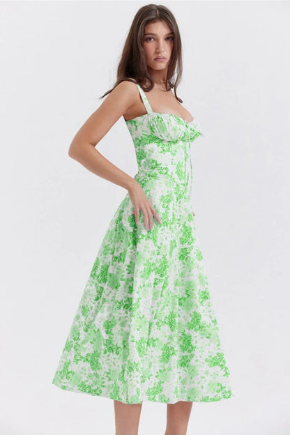 Ottilie Floral Ruffle Hem Midi Sundress