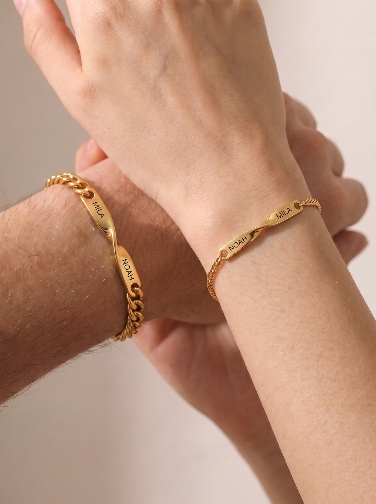 Veronique Custom Matching Couples Bracelet Set