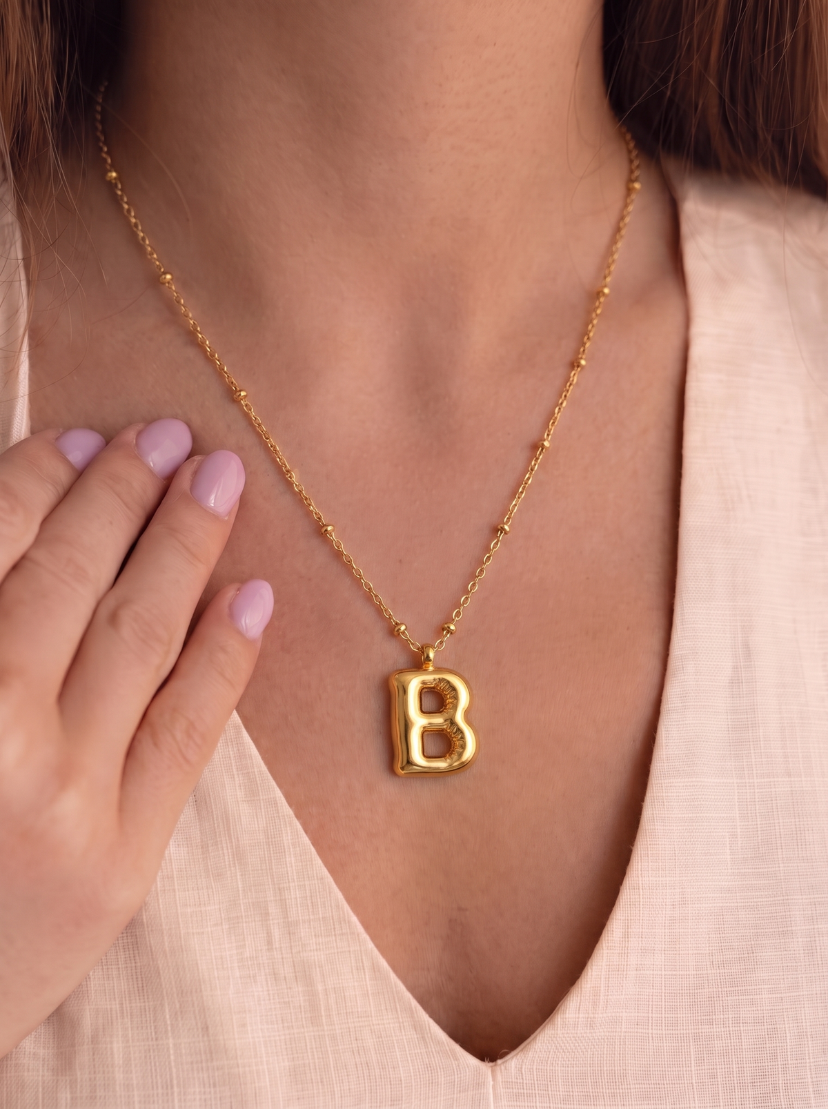 Bettina Women's Custom Initial Necklace