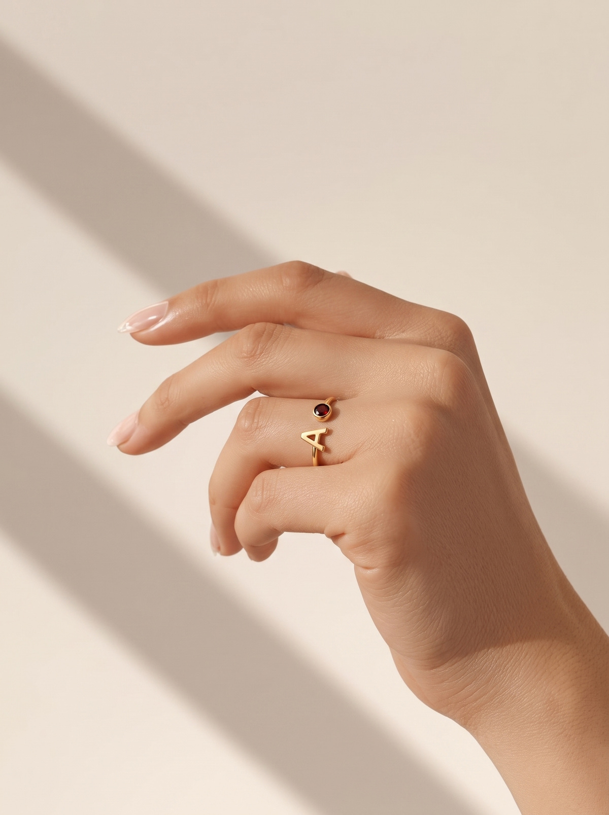 Marielle Women's Custom Initial Ring