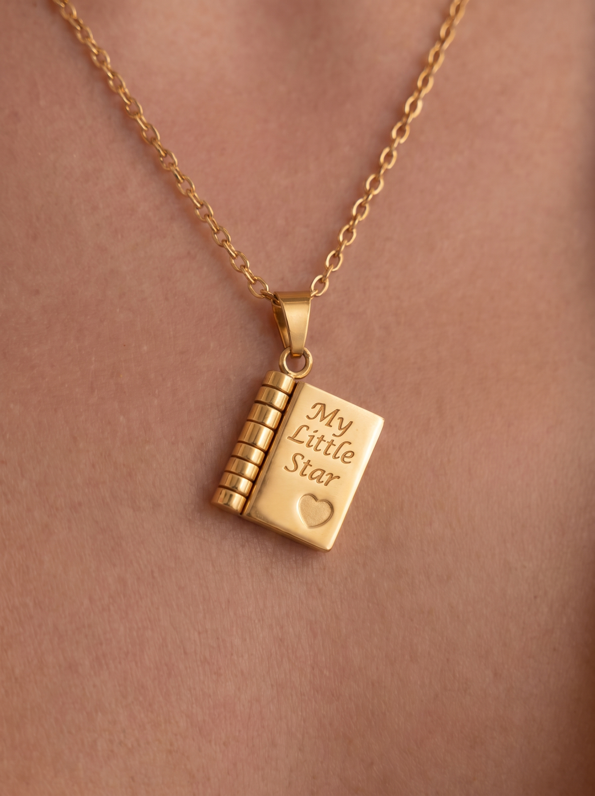 Juliette Girls' Engraved Locket Necklace, Daughter Keepsake