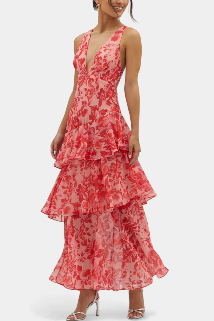 Valentina Floral Tiered Maxi Dress
