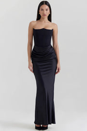 Roserina Strapless Corset Evening Maxi Dress
