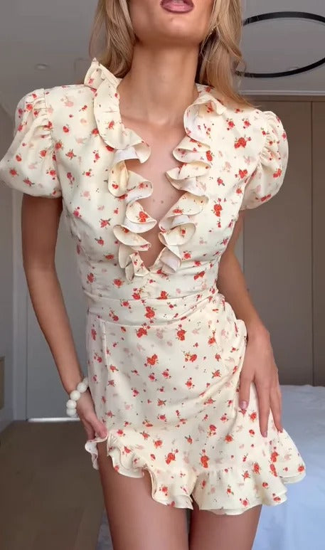 Tatiana Blossom Lightweight Summer Mini Dress