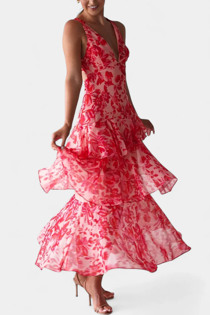 Valentina Floral Tiered Maxi Dress