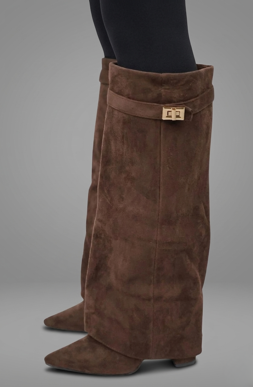 Cordelia Suede Knee Boots