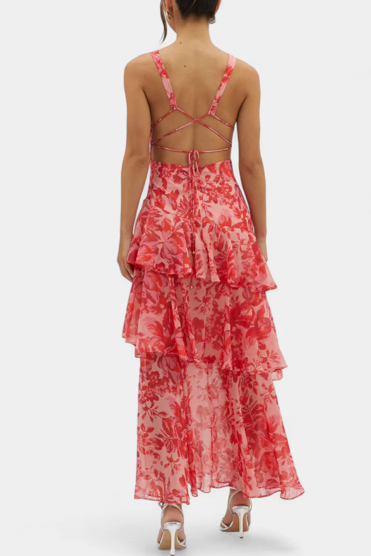Valentina Floral Tiered Maxi Dress