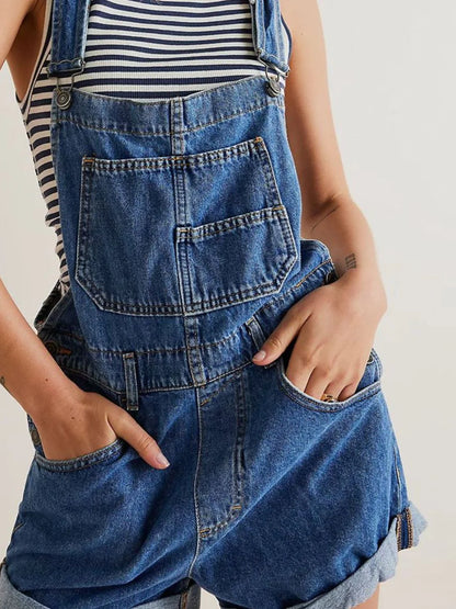 Evelissea Denim Overall Short Jumpsuit
