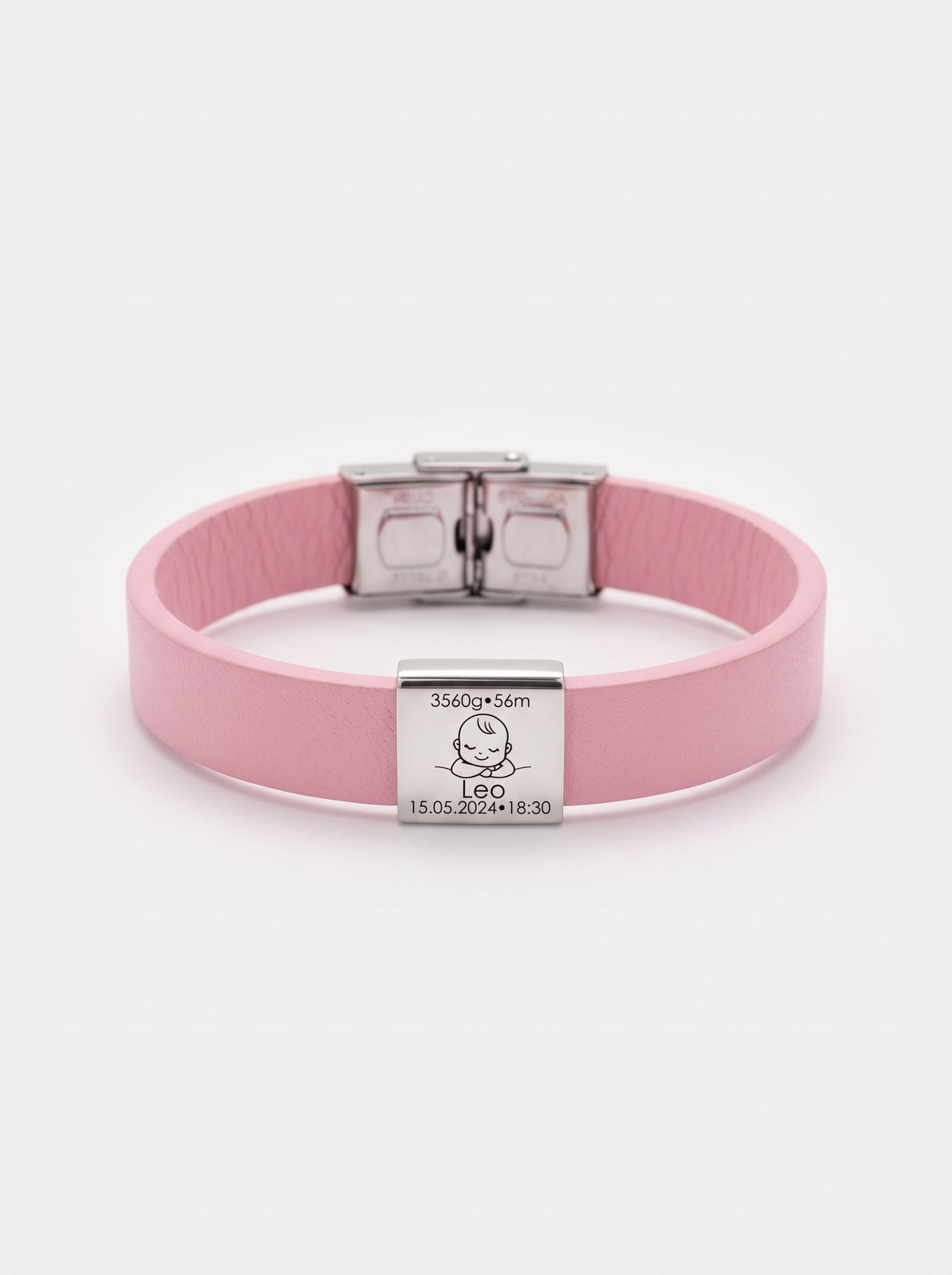 Madeleine Unisex Personalized Baby Birth Bracelet