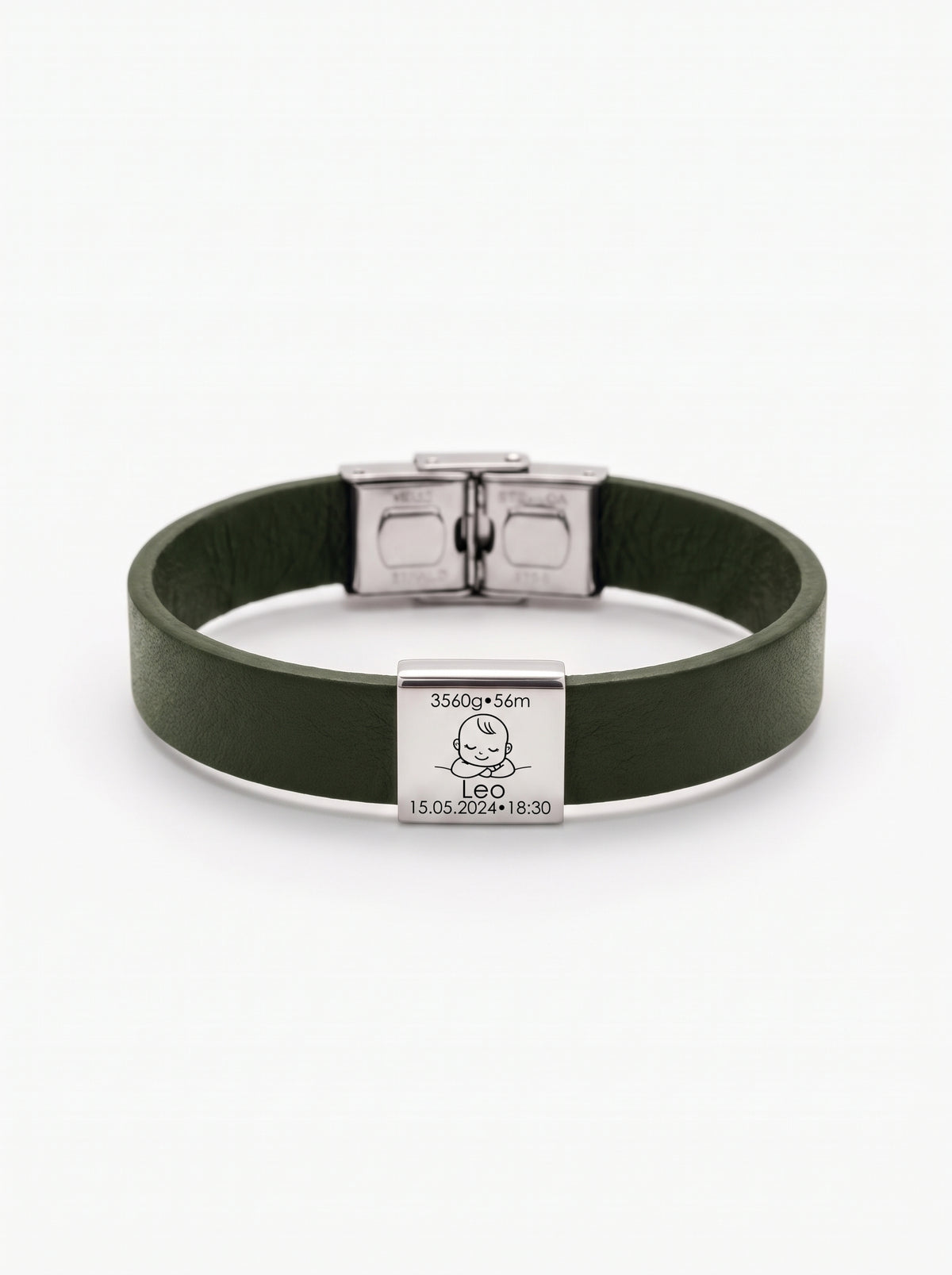 Madeleine Unisex Personalized Baby Birth Bracelet