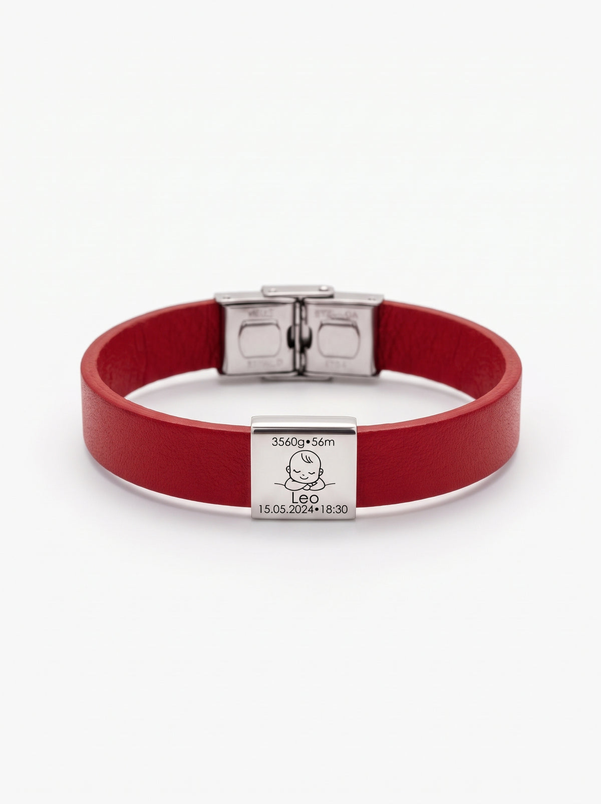 Madeleine Unisex Personalized Baby Birth Bracelet