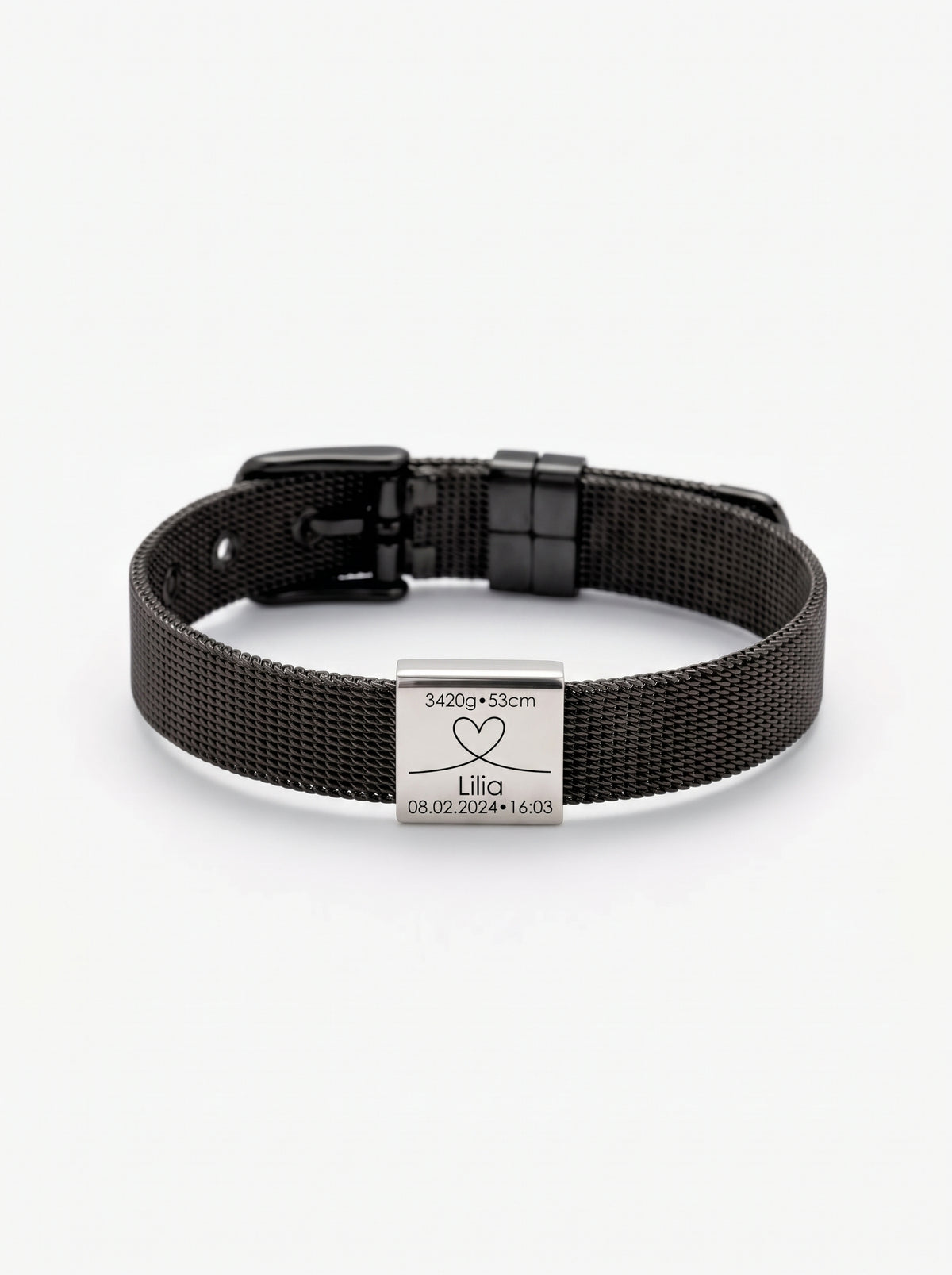 Elisabetta Unisex Personalized Baby Birth Bracelet
