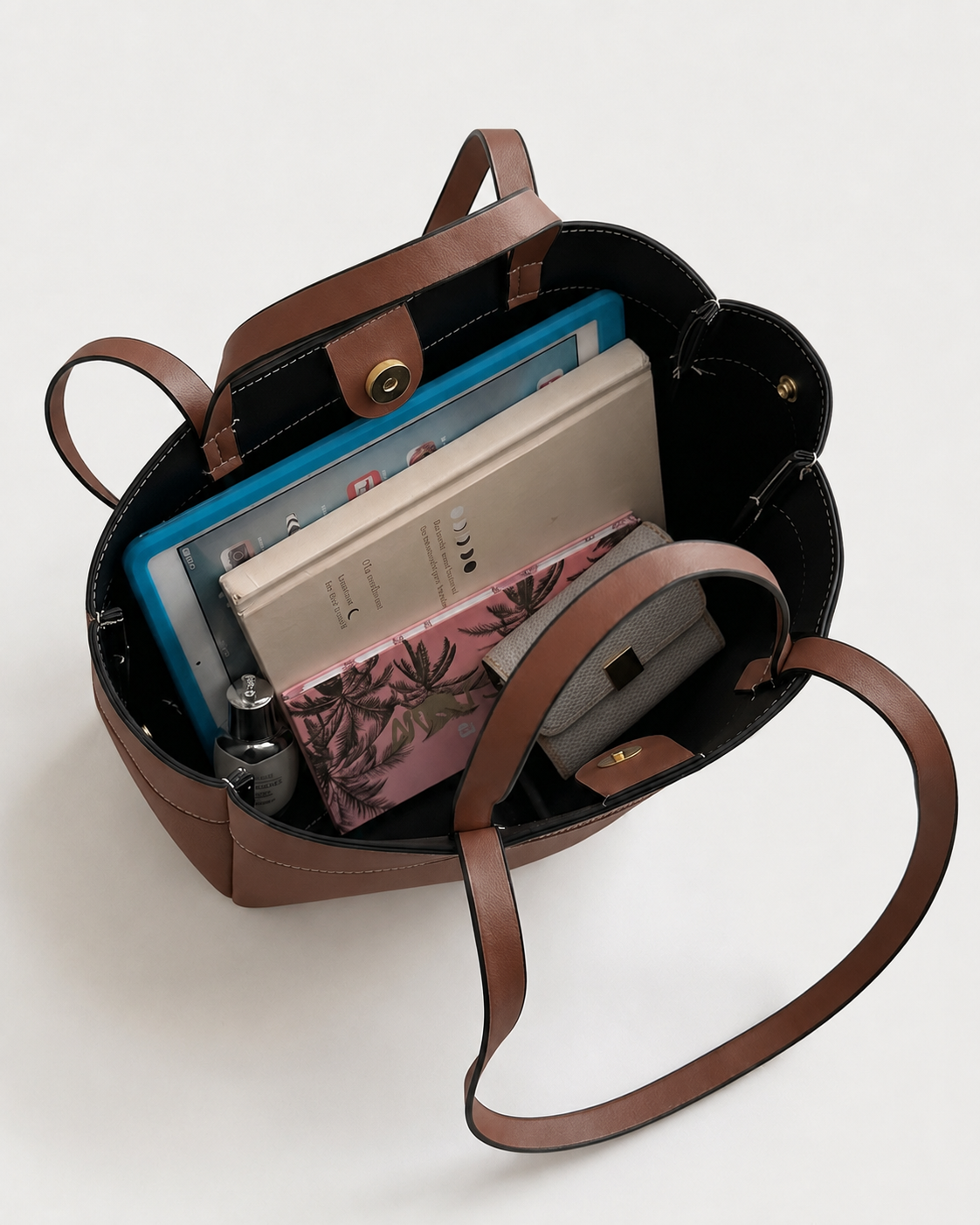 Cecily Structured Shoulder Bag - Coffee