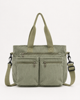 Griselda Corduroy Utility Tote Bag - Army Green