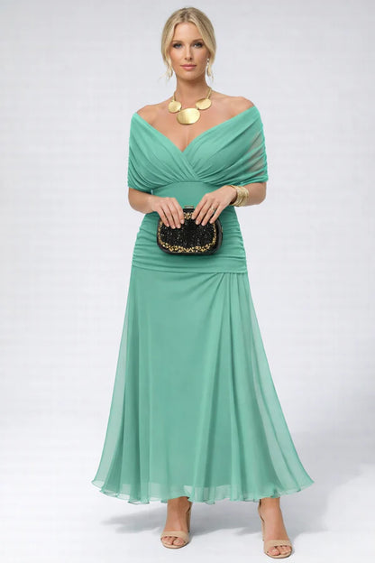 Zoravelle Floral Off Shoulder Wedding Guest Midi Dress