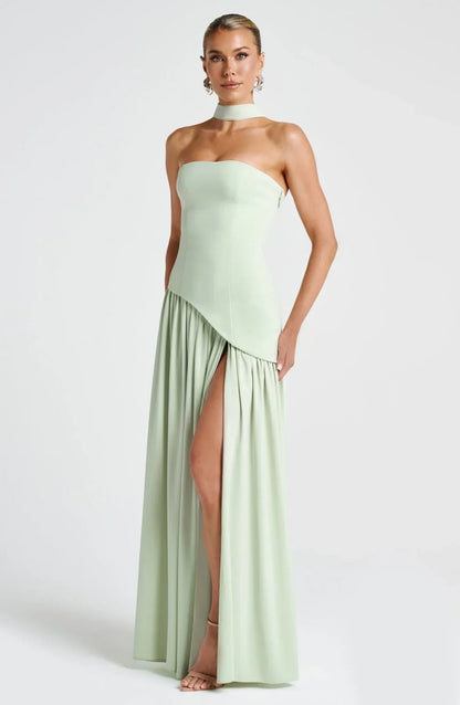 Bianca Corset Scarf Maxi Dress