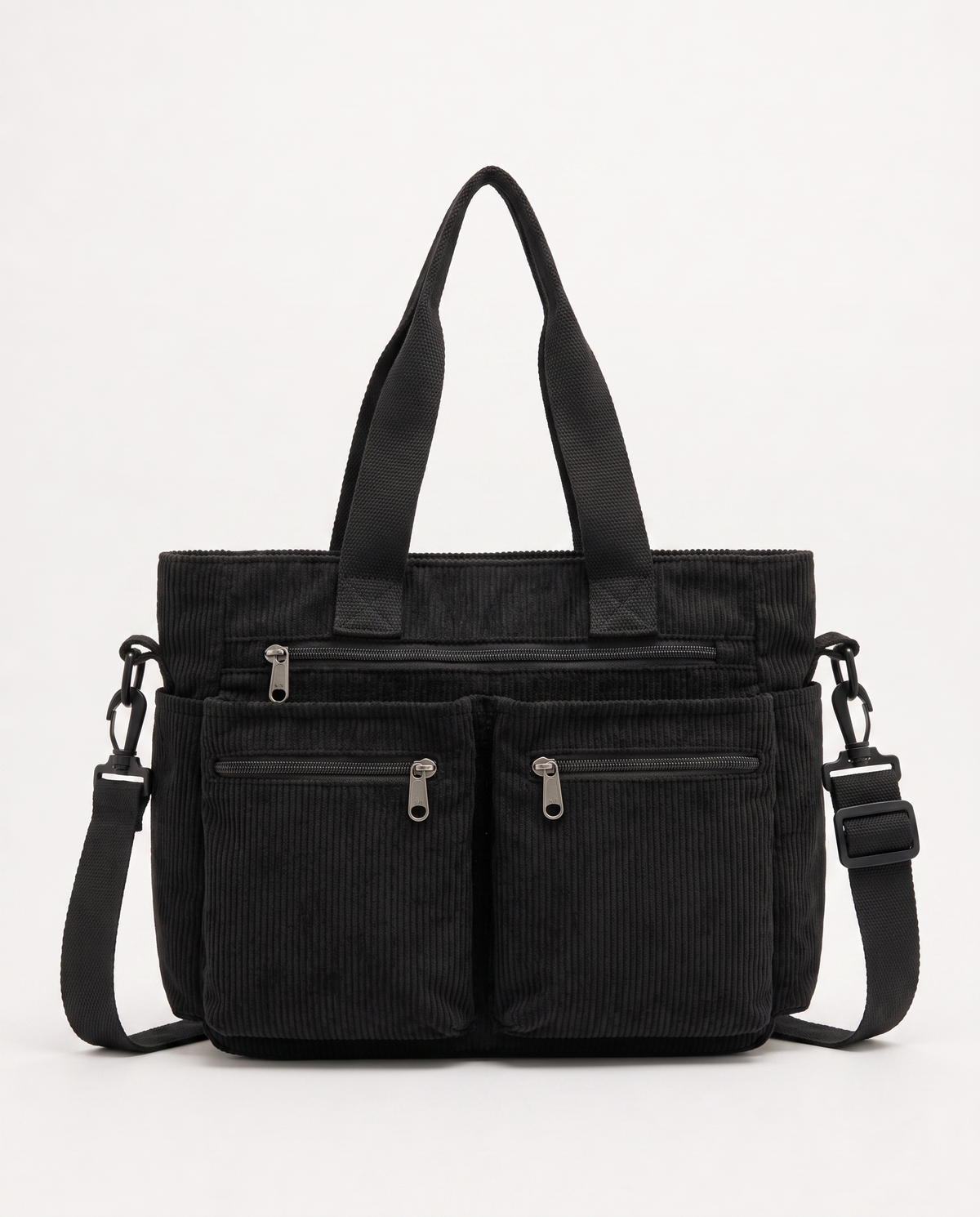 Griselda Corduroy Women's Tote Bag, Utility Crossbody Tote