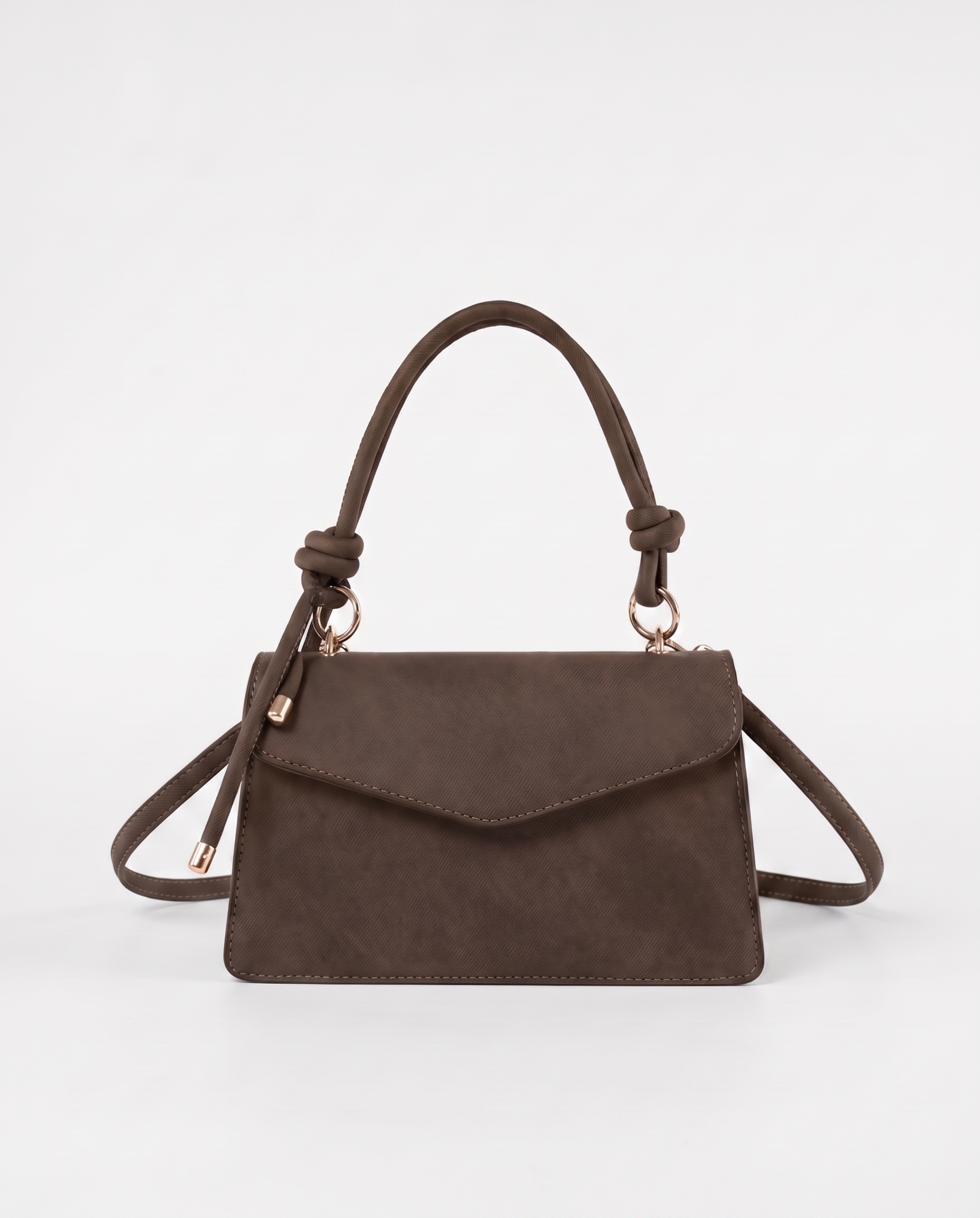 Elsbeth Top Handle Women's Shoulder Bag, Vegan Leather Envelope Bag