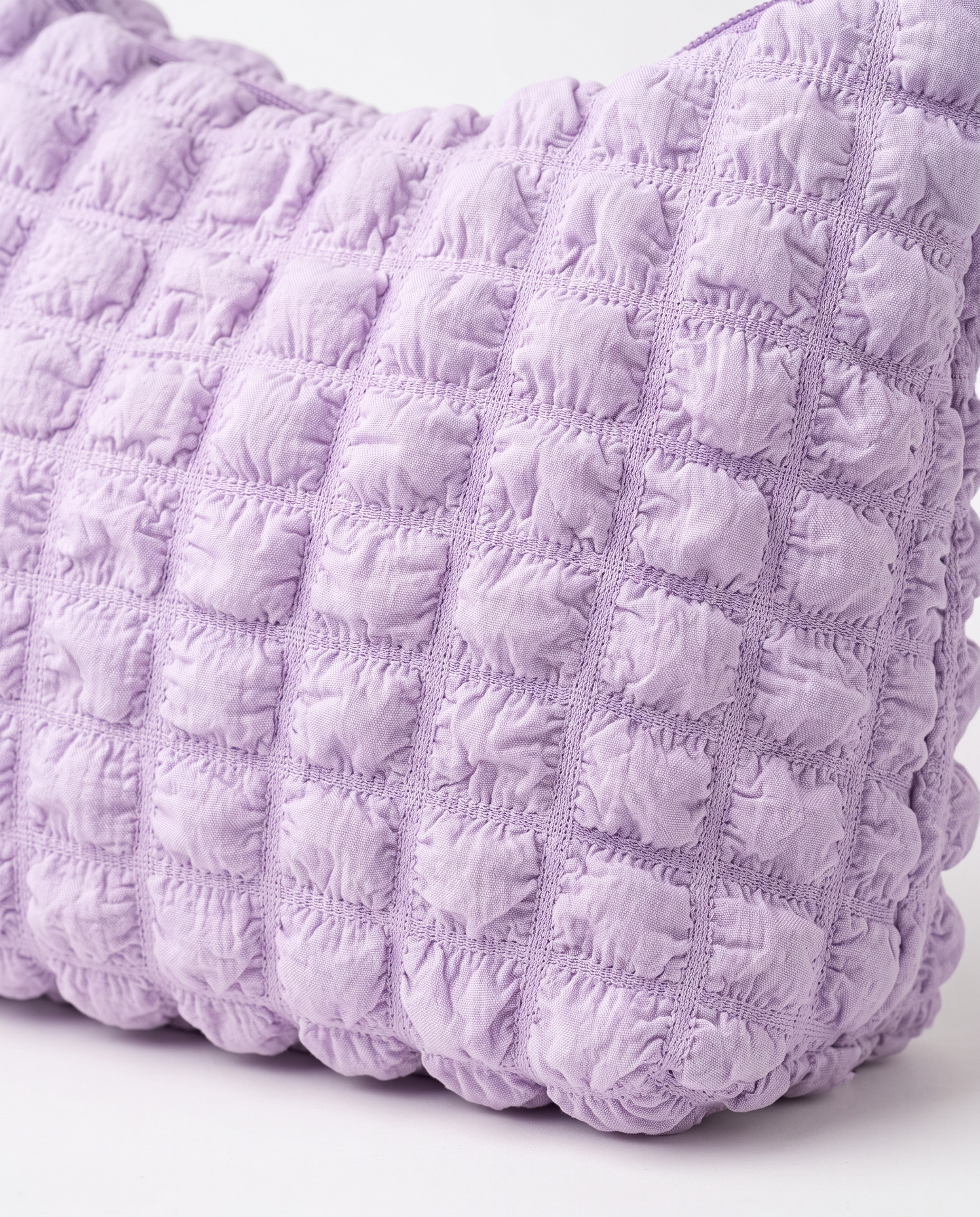 Marguerite Quilted Shoulder Bag - Purple