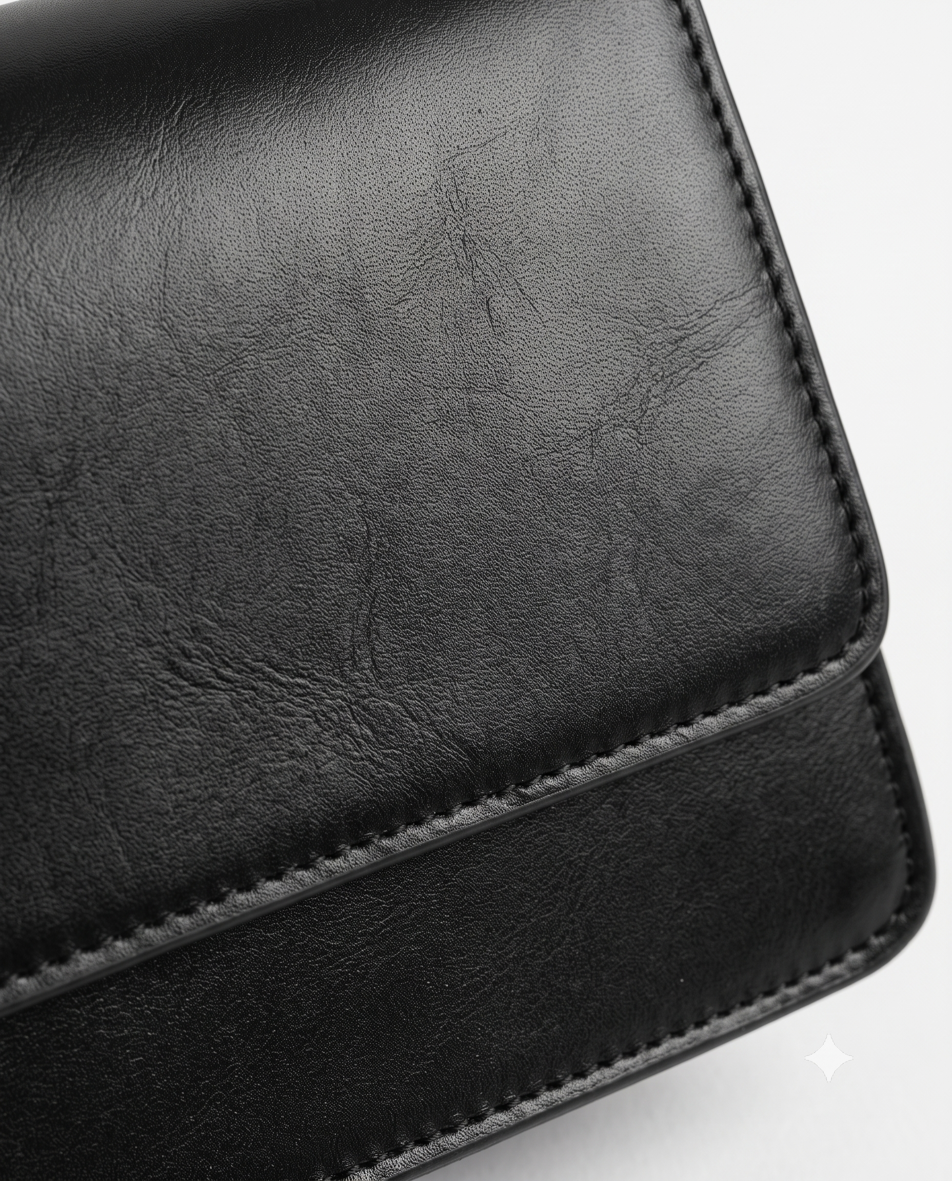 Imogen Leather Shoulder Bag - Black