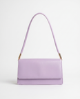 Imogen Leather Shoulder Bag - Purple