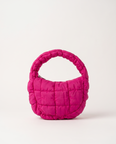 Augusta Quilted Shoulder Bag - Hot Pink