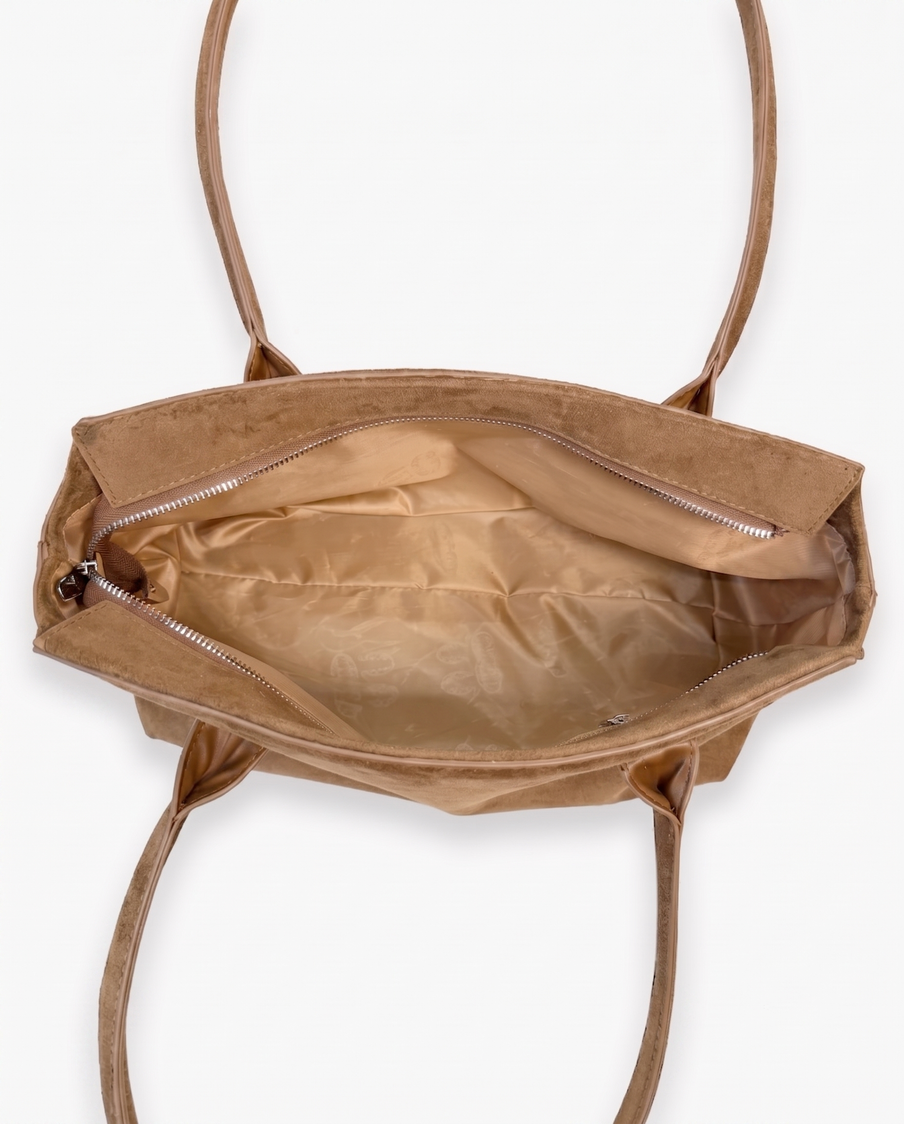 Jemima Suede Tote Bag - Yellow Brown