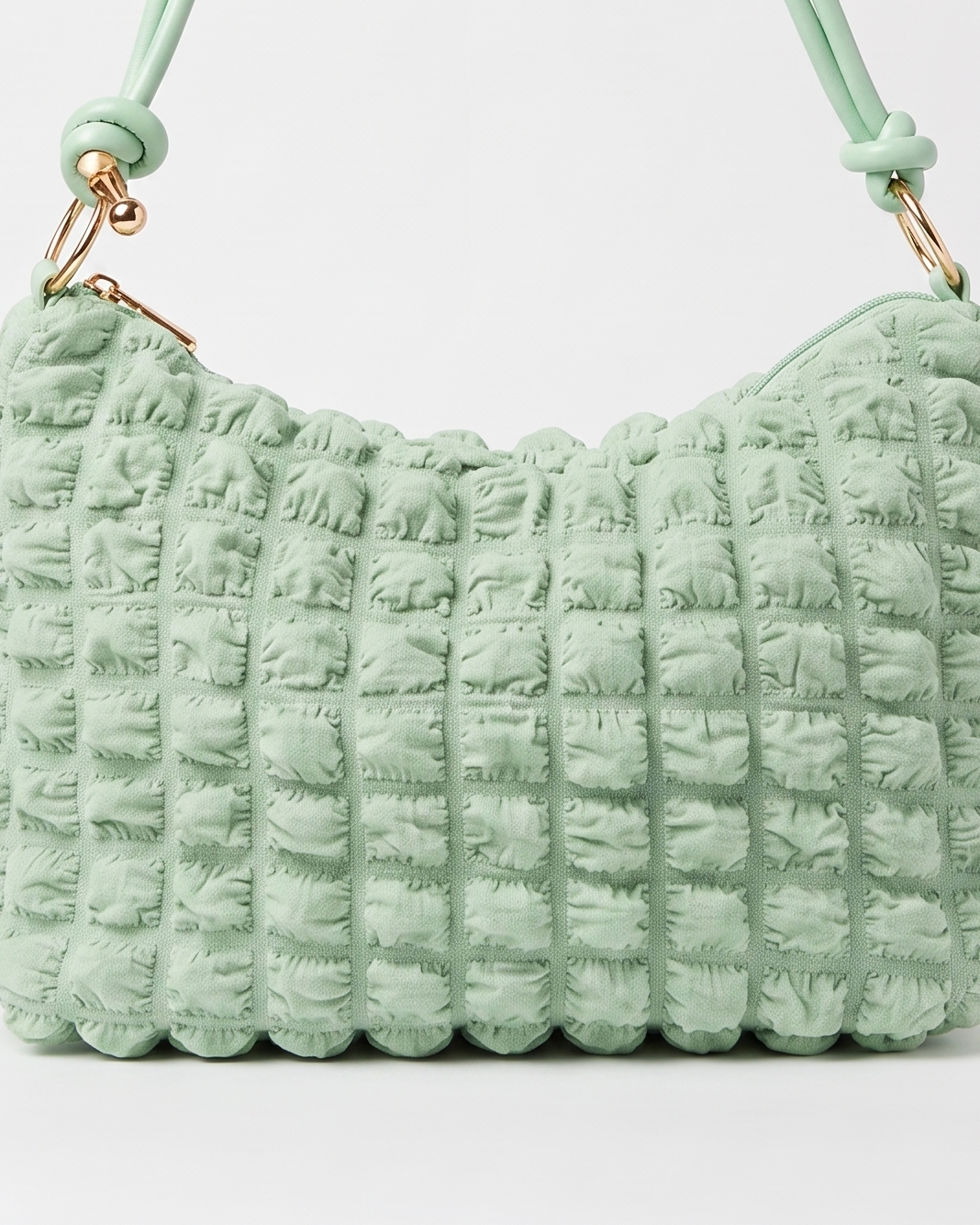 Marguerite Quilted Shoulder Bag - Green
