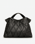 Bethan Large Quilted Tote Shoulder Bag - Black