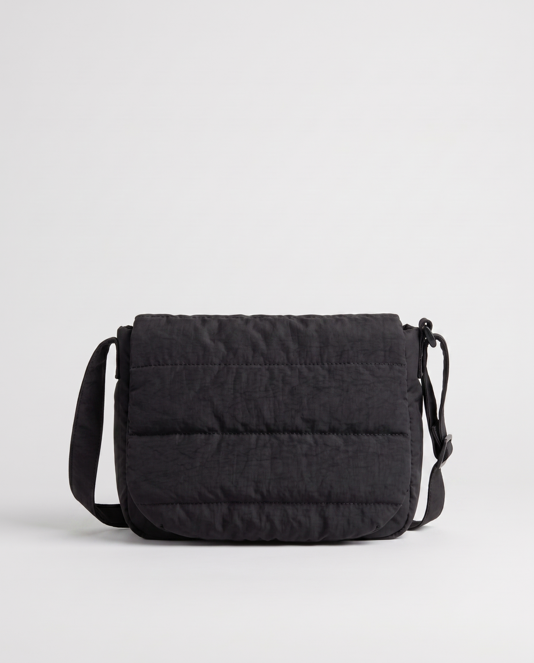 Primella Quilted Crossbody Shoulder Bag - Black