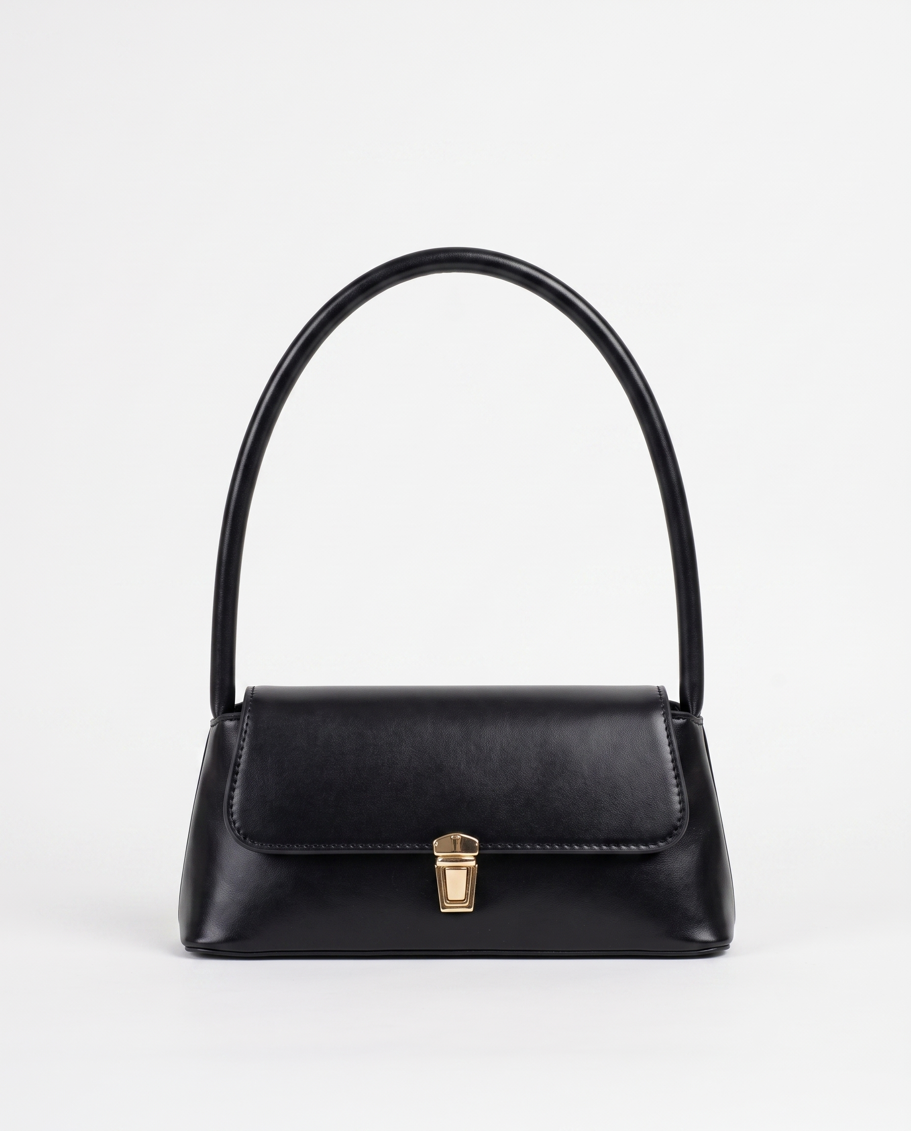 Beatrix Leather Shoulder Handbag - Black