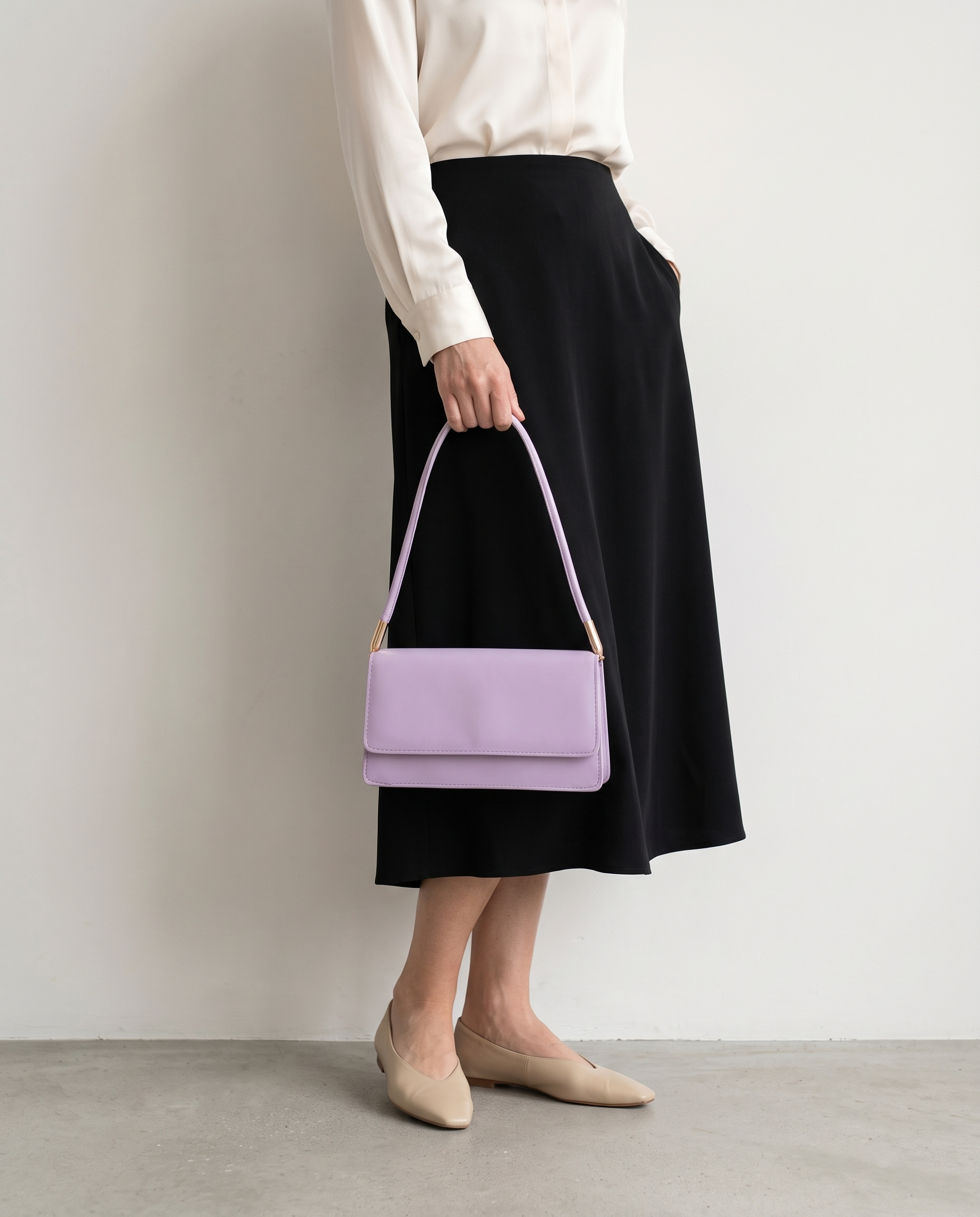 Imogen Minimalist Women's Shoulder Bag, Vegan Leather Everyday Bag