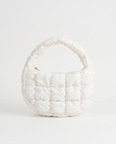 Augusta Quilted Shoulder Bag - White