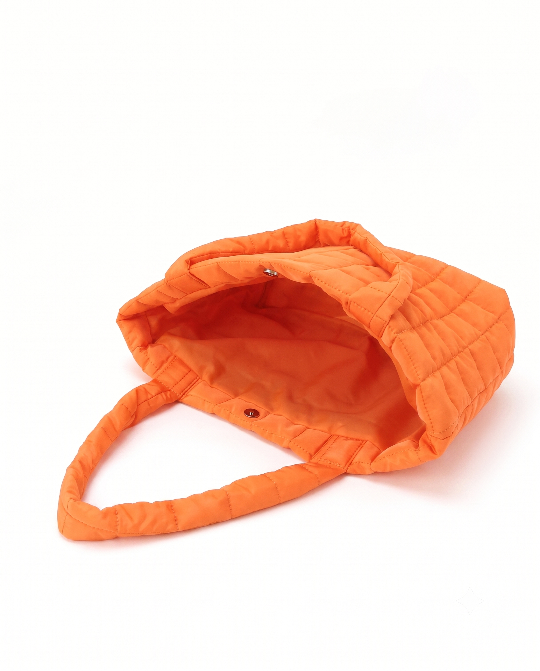 Briony Large Quilted Tote Bag - Orange
