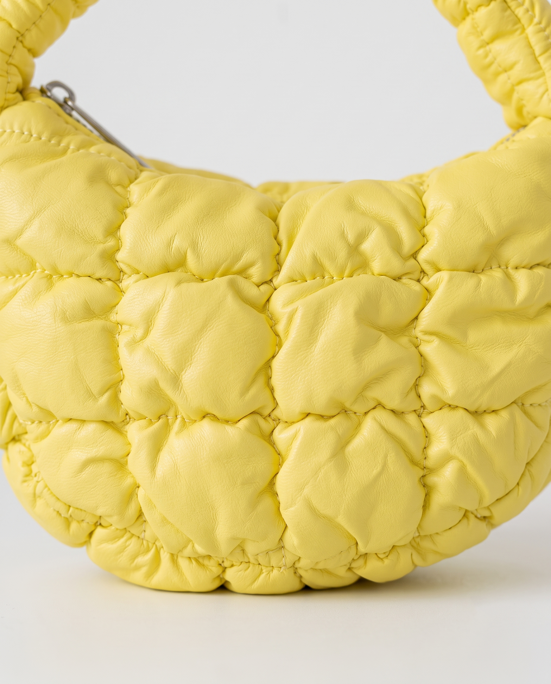 Augusta Quilted Shoulder Bag - Yellow
