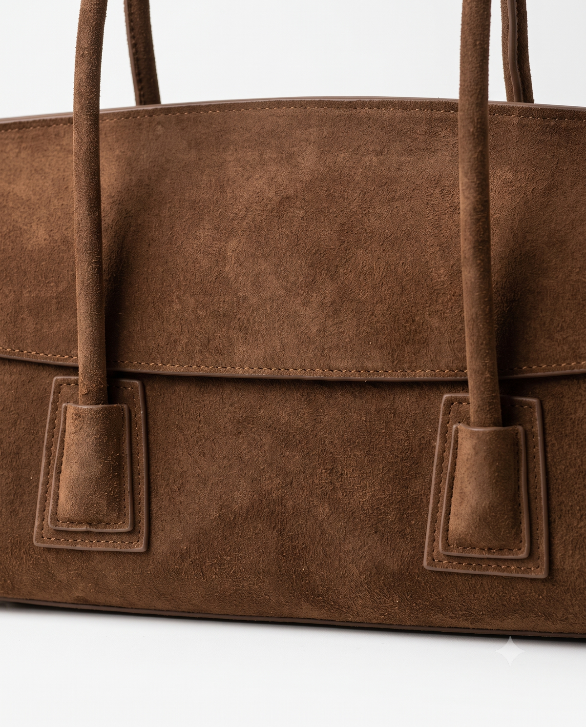 Tabitha Faux Suede Women's Tote Bag, Structured Shoulder Bag