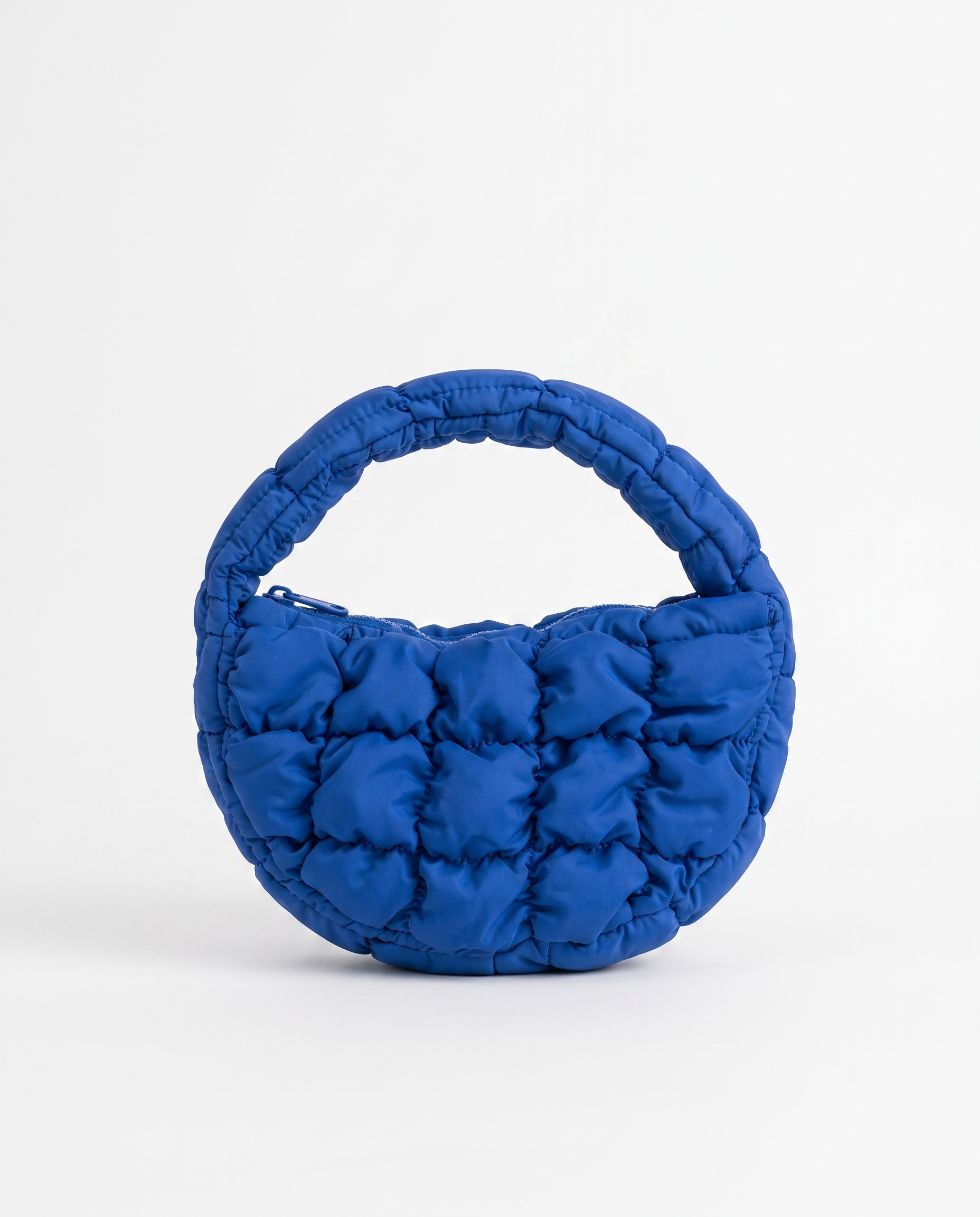 Augusta Quilted Shoulder Bag - Dark Blue