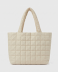 Briony Large Quilted Tote Bag - Khaki