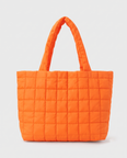 Briony Large Quilted Tote Bag - Orange