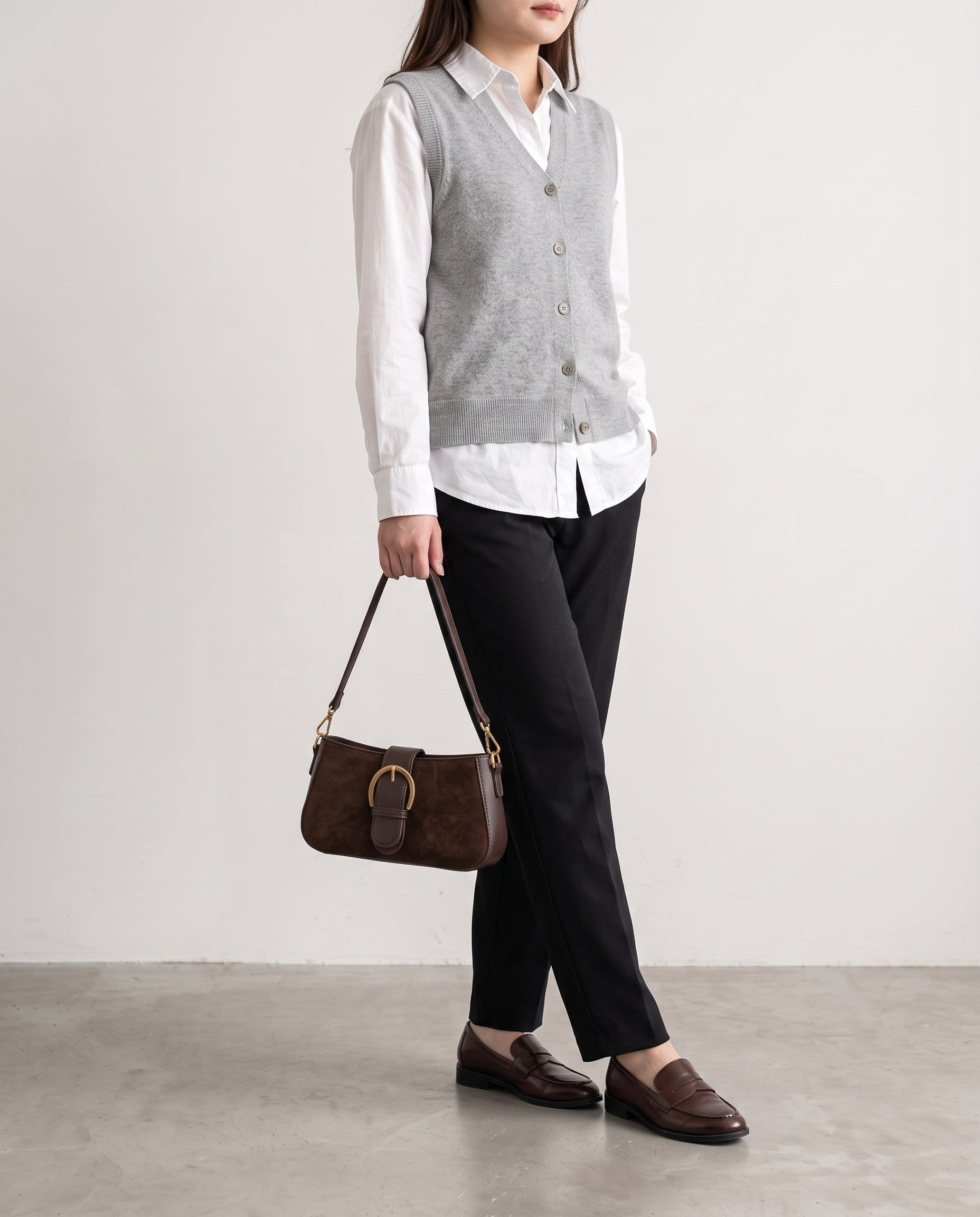 Verity Structured Women's Shoulder Bag, Faux Suede Statement Bag